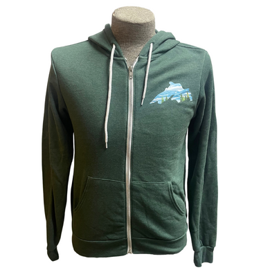 Woods and Water Lake Superior - Zip Hoodie Sweatshirt