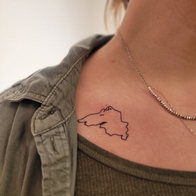 Lake Superior Temporary Tattoo