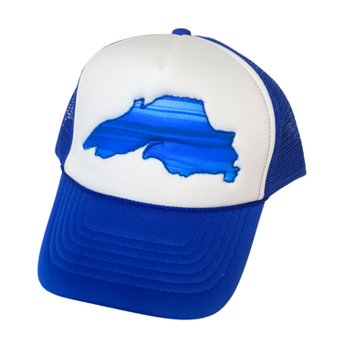 Designed to fit almost any adult head, this hat has an adjustable rear strap closure. Mesh cap crown height: 3.5 in. Brim length: 3 in. Brim width: 6.5 in. (flexible bend).