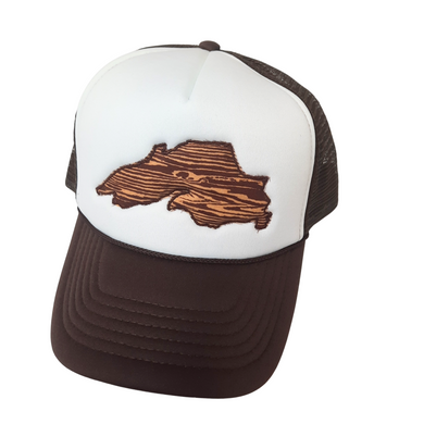 Designed to fit almost any adult head, this hat has an adjustable rear strap closure. Mesh cap crown height: 3.5 in. Brim length: 3 in. Brim width: 6.5 in. (flexible bend).