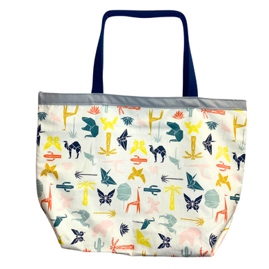 Origami Wildlife - Market Tote - 100% Cotton - USA Made