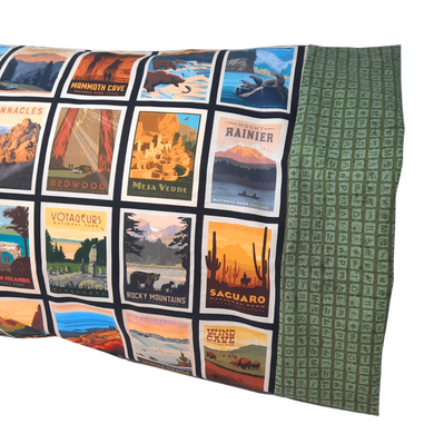 This pillowcase is perfect for the National Parks enthusiast in your life.  Standard Size measures 30