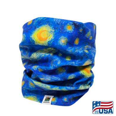 Look good and protect your neck and face from the cold and wind with a Neck Gaiter made in the USA by AdventureUs in Washburn Wisconsin. Made with high quality, pill-resistant Polartec® 200 Series fleece to keep adults and children warm and dry during cold weather and winter adventures. Neck warmers are a must-have addition to your cold weather layers.