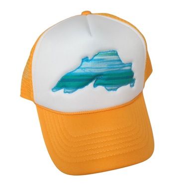 Designed to fit almost any adult head, this hat has an adjustable rear strap closure. Mesh cap crown height: 3.5 in. Brim length: 3 in. Brim width: 6.5 in. (flexible bend).